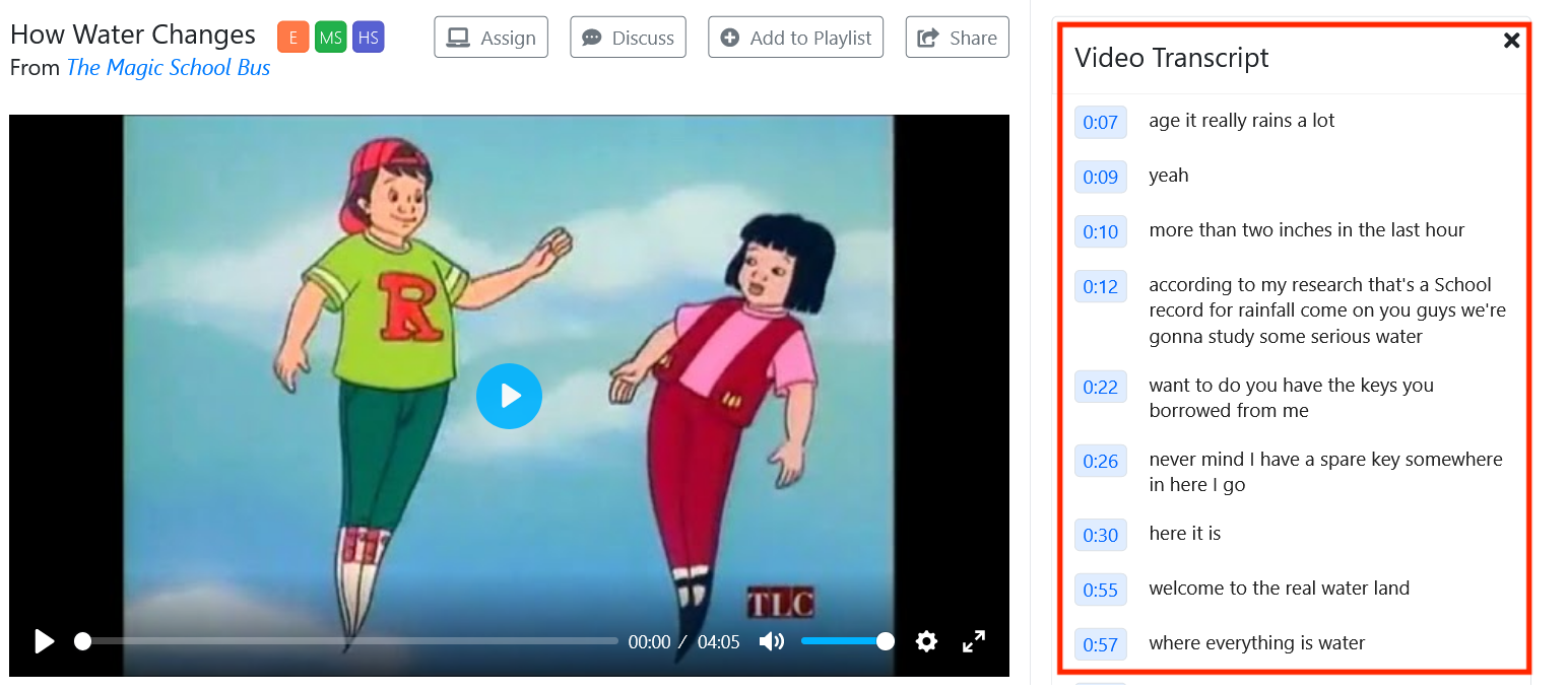 How to Access The Video Transcript on Clips – ClassHook Help Center